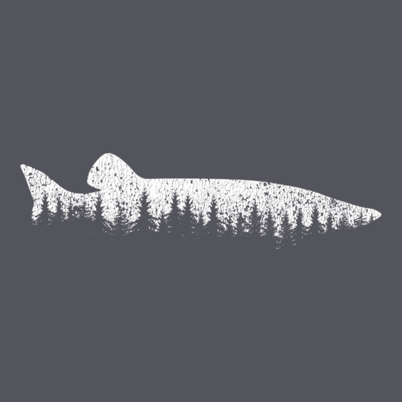 Musky Pine Forest Fishing Angler Vintage Hoodie by linhVisuals | Teevron