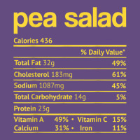 Pea Salad Nutrition Facts Funny Thanksgiving Christmas Food Vintage Hoodie | Teevron