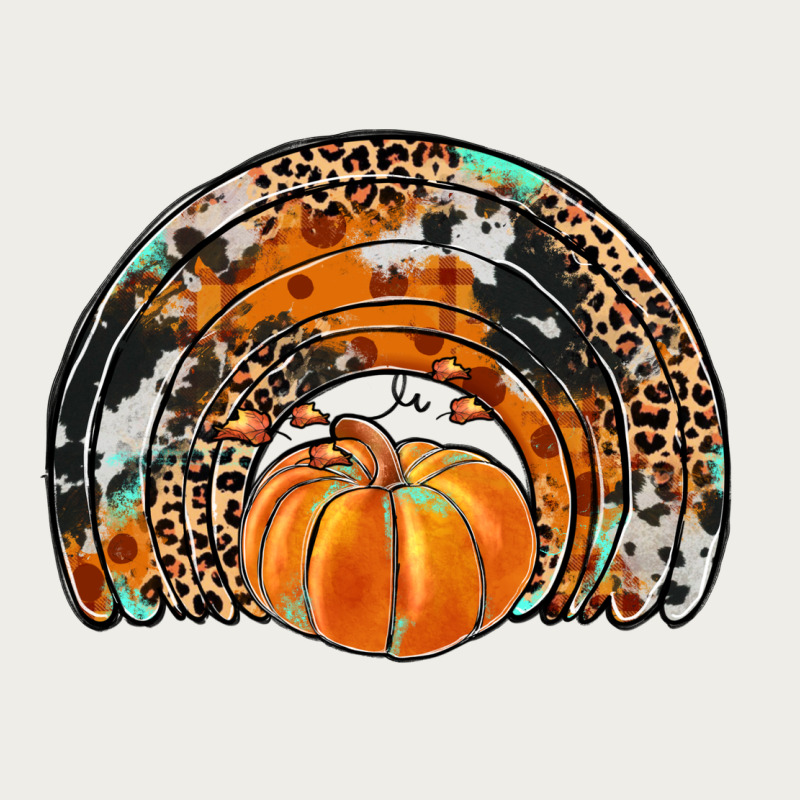 Western Pumpkin Fall Rainbow Zipper Hoodie by JahusDesignShop | Teevron