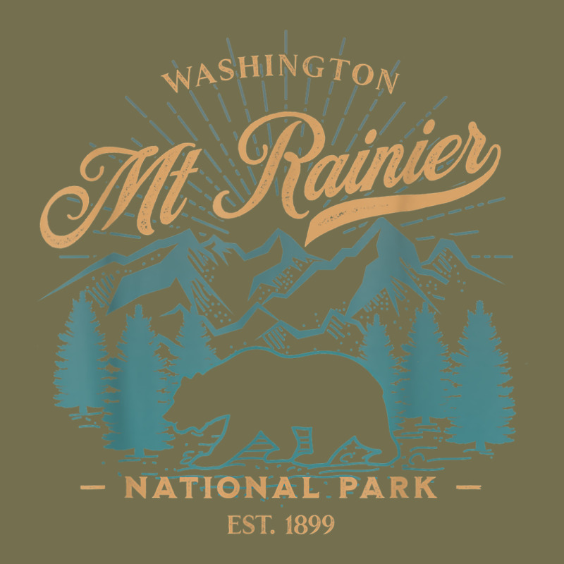Mount Rainier National Park Washington Usa Vacation Hiking Vintage Hoodie by linhVisuals | Teevron