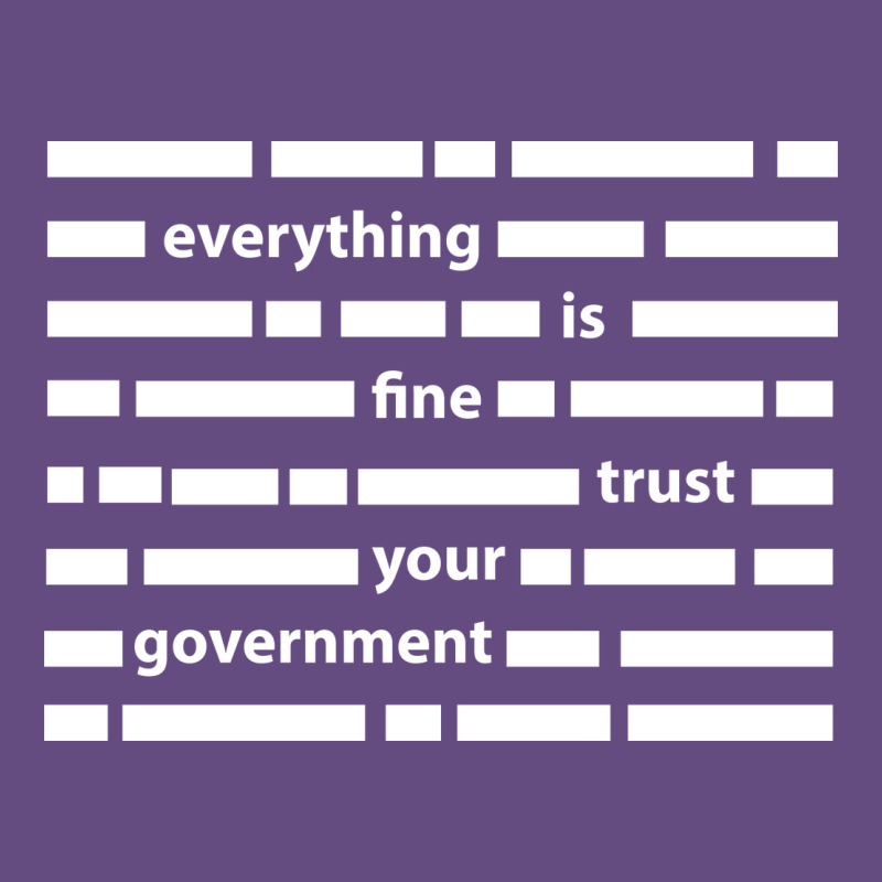 Everything Is Fine Trust Your Government Vintage Hoodie by linhVisuals | Teevron
