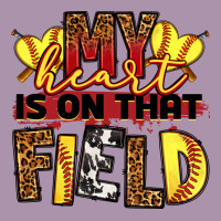 Softball My Heart Is On That Field Heavyweight Hoodie | Teevron