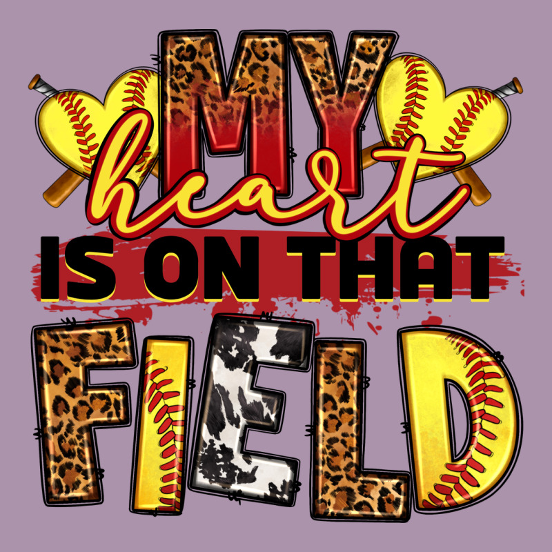 Softball My Heart Is On That Field Heavyweight Hoodie by RanaPortraitStore | Teevron