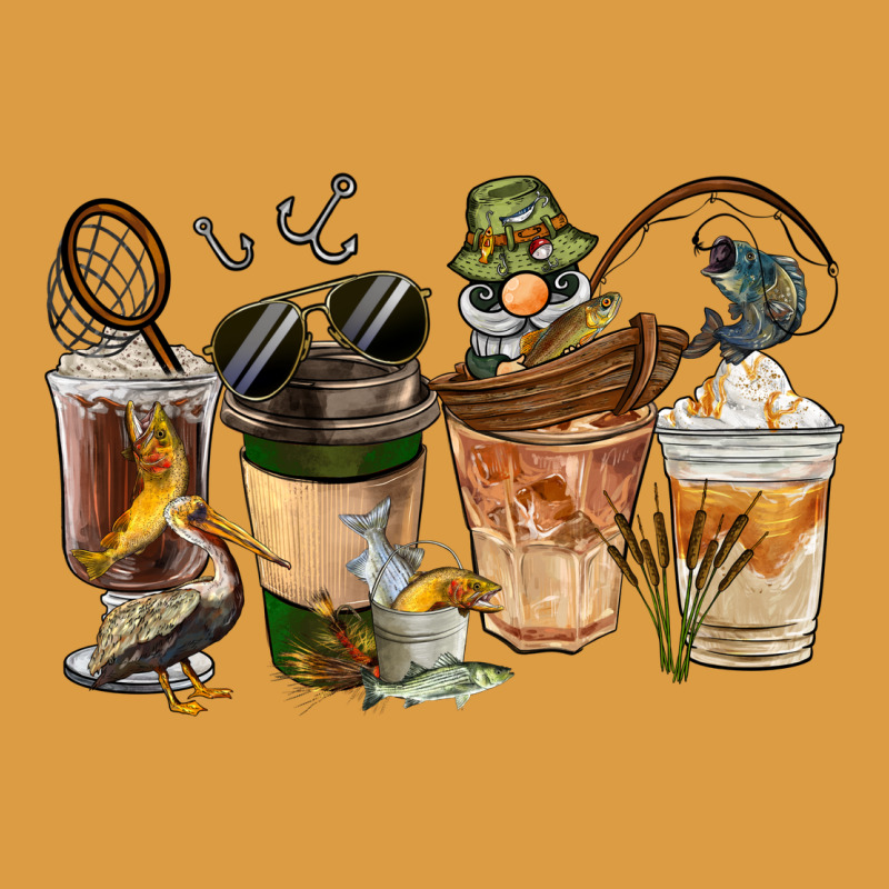 Fishing Coffee Cups Urban Heavy Tee by FaDigitalArtStudio | Teevron