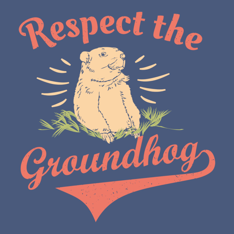 Respect The Groundhog Happy Groundhog Day Vintage Vintage Hoodie by linhVisuals | Teevron