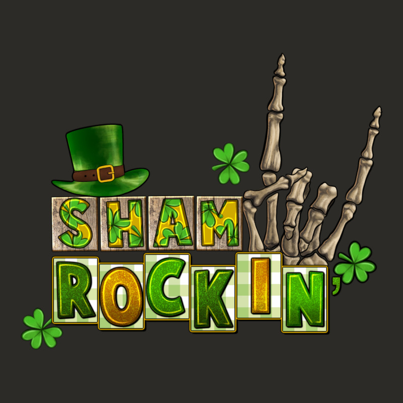 Sham Rockin Skeleton Hand St. Patrick's Heavy Core Tee by CowGirlArtShop | Teevron