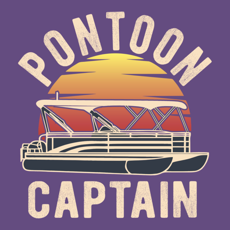 Retro Pontoon Captain Of The Boat Funny River Cruising Gift For Pontoo Vintage Hoodie by linhVisuals | Teevron