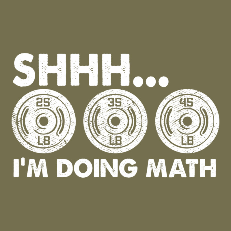 Shhh I'm Doing Math Gym Funny Bodybuilding Weightlifting Humor Quote Vintage Hoodie by linhVisuals | Teevron
