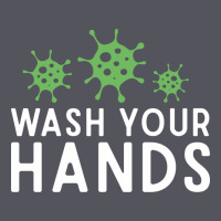 Wash Your Hands Green Germs Graphic Vintage Hoodie | Teevron