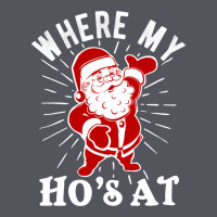 Where My Ho's At Funny Santa Christmas Pun Naughty Xmas Humor Gift Vintage Hoodie | Teevron