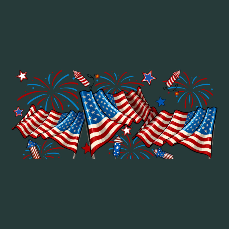 Fourth Of July American Flag Premium Sweatshirt by RanaPortraitStore | Teevron