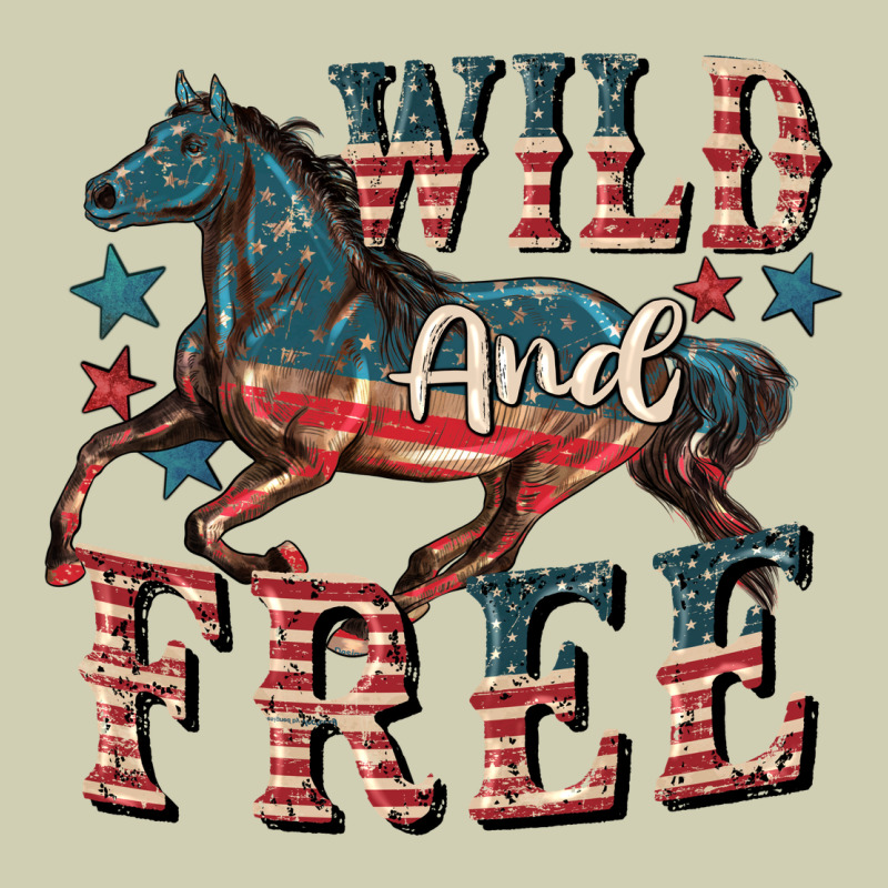 Wild And Free 4th Of July Heavy Core Tee by CowGirlArtShop | Teevron