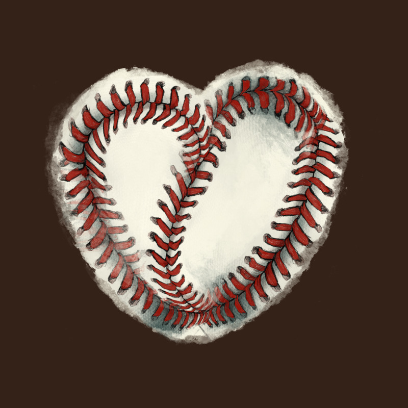 Baseball Ball Heart Heavy Core Tee by HowdyJamesFarm | Teevron
