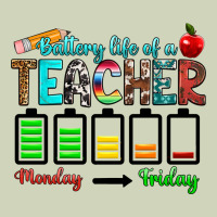 Battery Life Of A Teacher Monday Friday Heavyweight Hoodie | Teevron