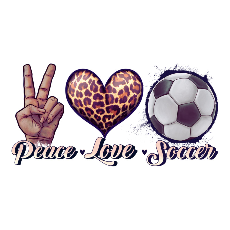 Peace Love Soccer Zipper Hoodie by JahusDesignShop | Teevron