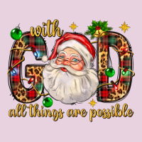 With God All Things Are Possible With Santa Claus Bbs Ladies Tee | Teevron
