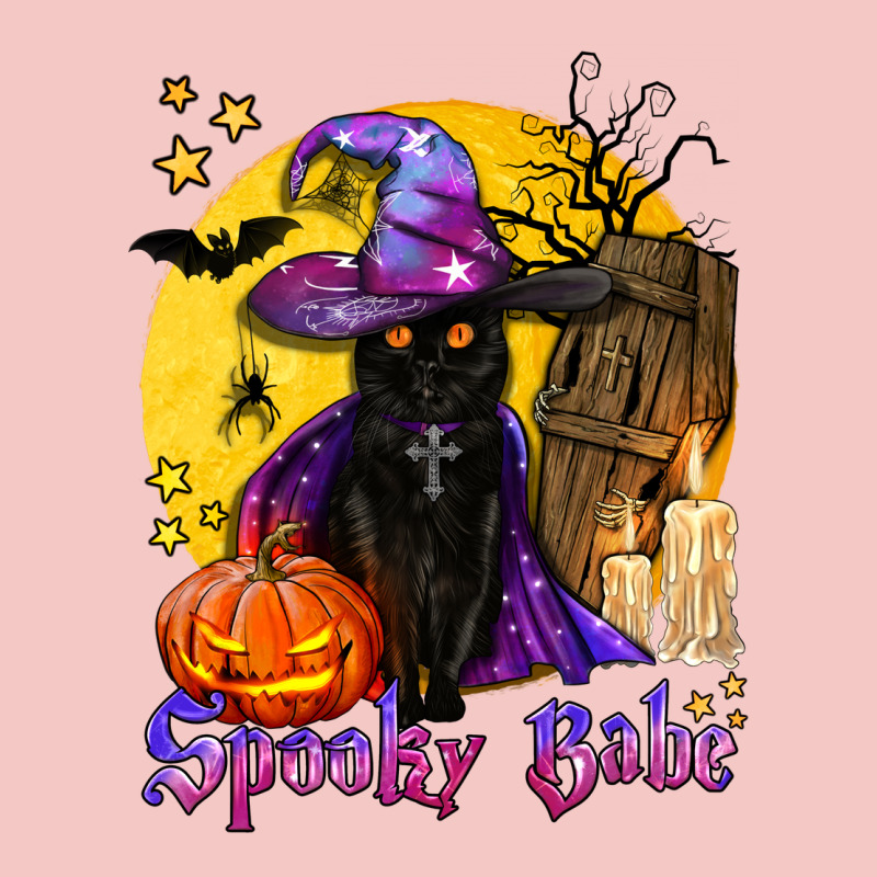Spooky Babe Black Witch Cat Urban Heavy Tee by BundleAndBundleShop | Teevron