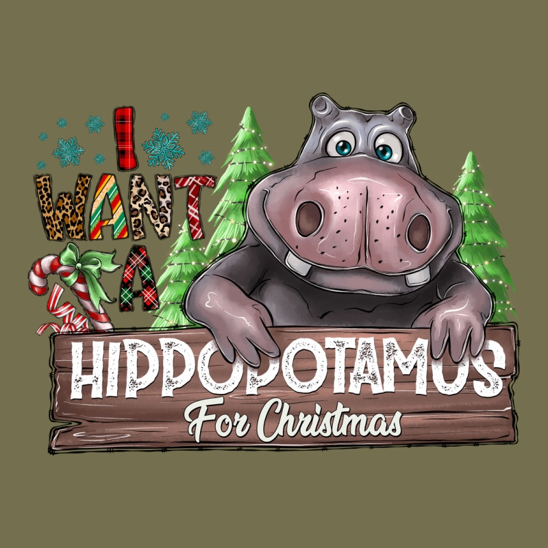 I Want A Hippopotamus For Christmas Vintage Hoodie by CowhideDigitalArt | Teevron