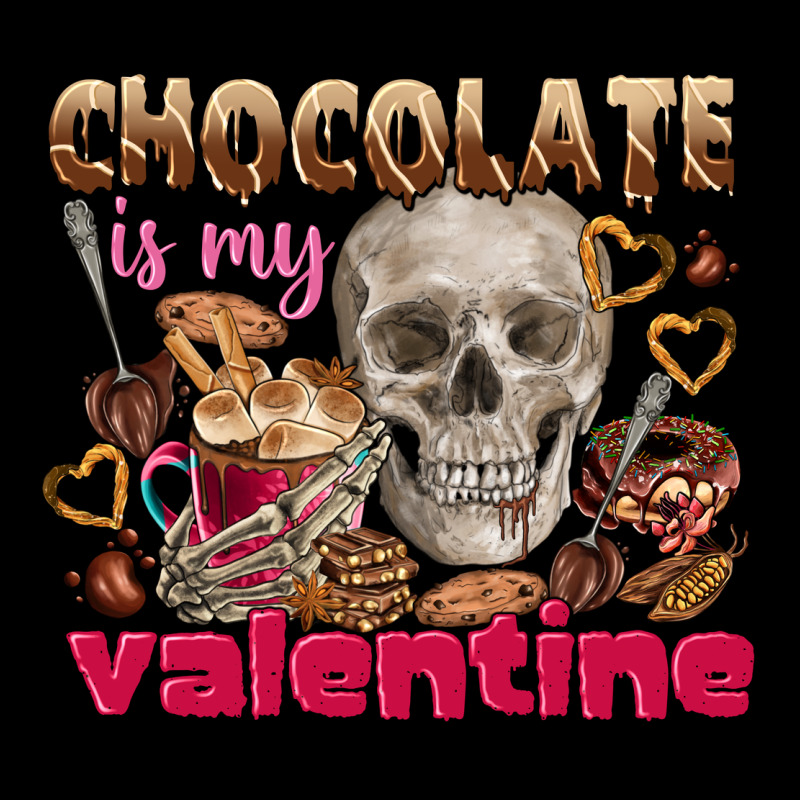 Skull Chocolate Is My Valentine Premium Tee by FaDigitalArtStudio | Teevron
