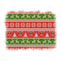 knitted christmas reindeer pine tree background | Teevron