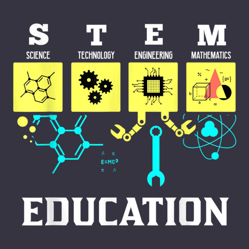 Stem Education Science Tech Engineering Maths Vintage Hoodie by linhVisuals | Teevron
