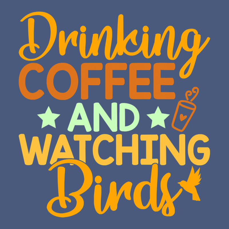 Drinking Coffee Watching Birds Funny Vintage Hoodie by linhVisuals | Teevron