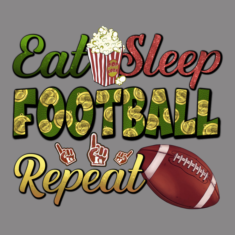 Eat Sleep Football Repeat Vintage Tee by BundleAndBundleShop | Teevron