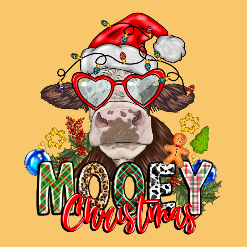 Mooey Christmas Vintage Hoodie by CowhideDigitalArt | Teevron