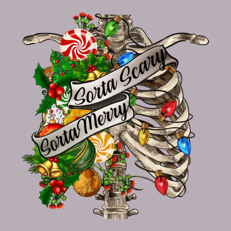 Sorta Merry Sorta Scary Chest Vintage Tee by FaDigitalArtStudio | Teevron