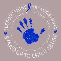 See Something Say Something Child Abuse Awareness Ribbon Vintage Hoodie | Teevron