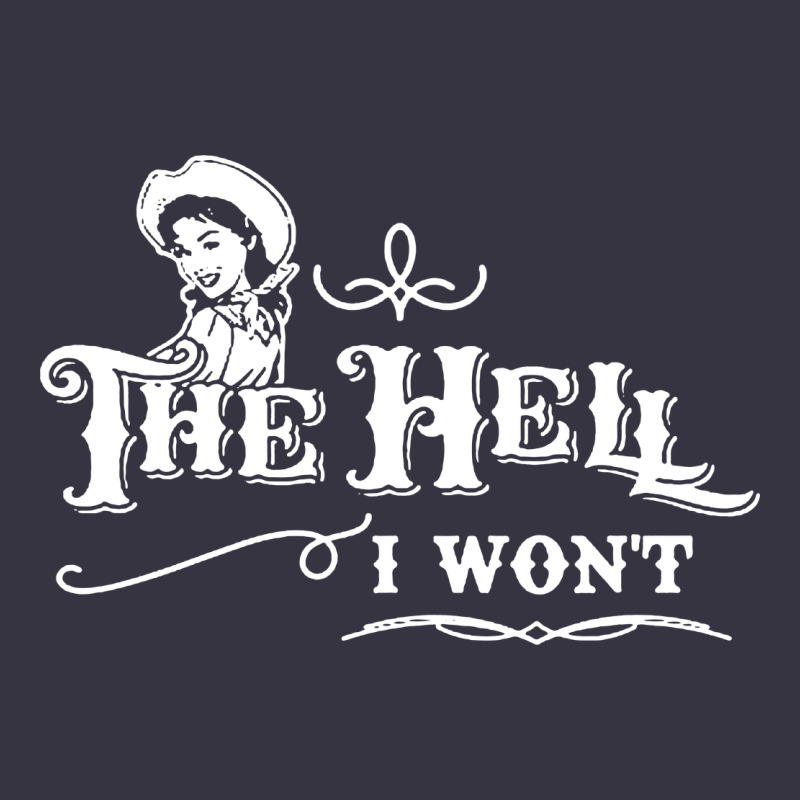 The Hell I Won't Cowgirl Western Vintage Hoodie by linhVisuals | Teevron