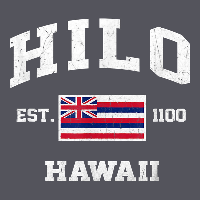 Hilo Hawaii Hi Vintage State Athletic Style T Shirt Vintage Hoodie by linhVisuals | Teevron