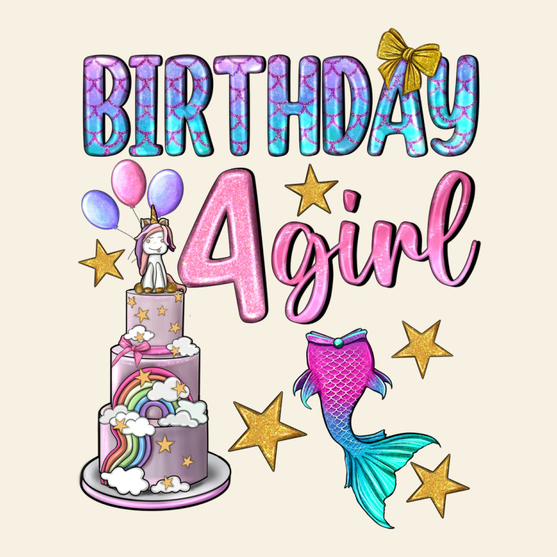 Birthday Girl 4 Vintage Tee by BundleAndBundleShop | Teevron