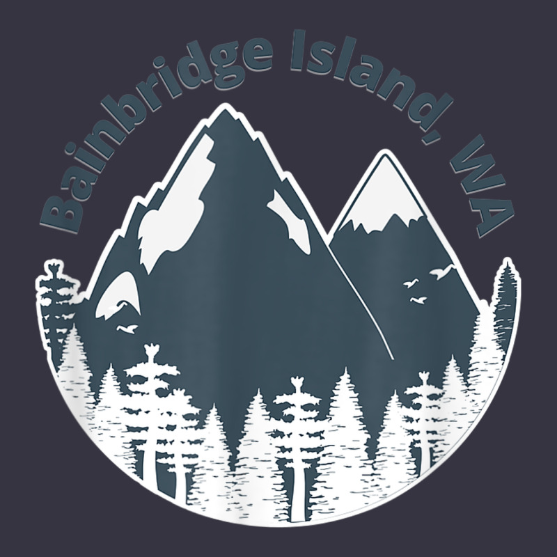 Bainbridge Island Wa Mountains Hiking Climbing Camping Vintage Hoodie by linhVisuals | Teevron