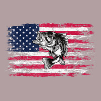 Bass Fishing Distressed American Flag Essential Vintage Hoodie | Teevron