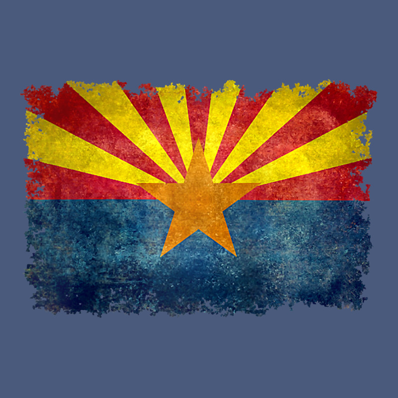 Arizona Flag In Grungy Style Raglan Baseball Tee Vintage Hoodie by linhVisuals | Teevron