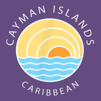 Cayman Islands Retro Colorful Ocean Sunset Palm Tree Novelty Vintage Hoodie | Teevron