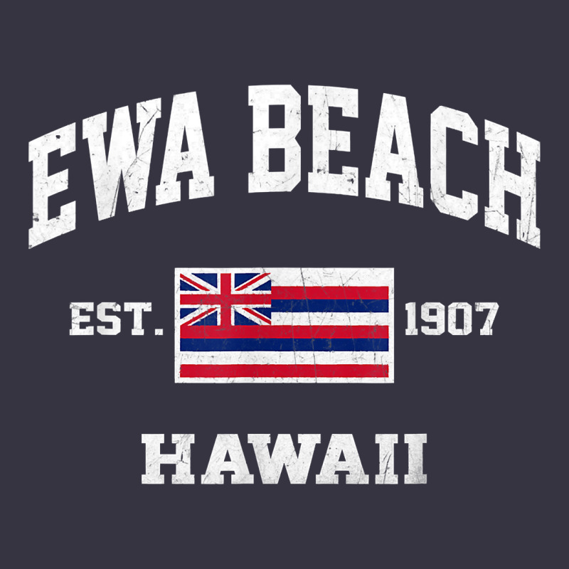 Ewa Beach Hawaii Hi Vintage State Athletic Style T Shirt Vintage Hoodie by linhVisuals | Teevron