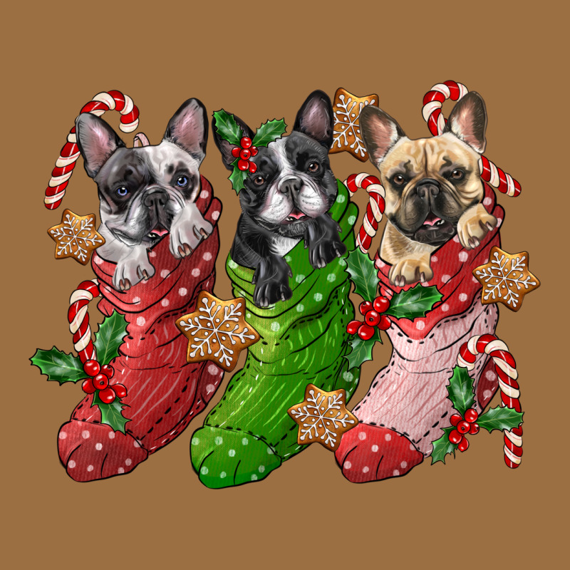 French Bulldog With Christmas Socks Vintage Tee by FaDigitalArtStudio | Teevron
