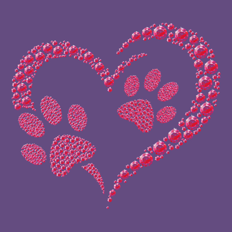 Funny Valentine Day Gift T  Shirt Paw Print Heart Dog Cat Owner Lover Vintage Hoodie by linhVisuals | Teevron