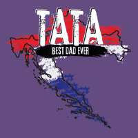 Mens Tata Croatian Father Croatia Bester Papa Father's Day Vintage Hoodie | Teevron
