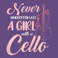 Never Underestimate A Girl With A Cello Vintage Hoodie | Teevron