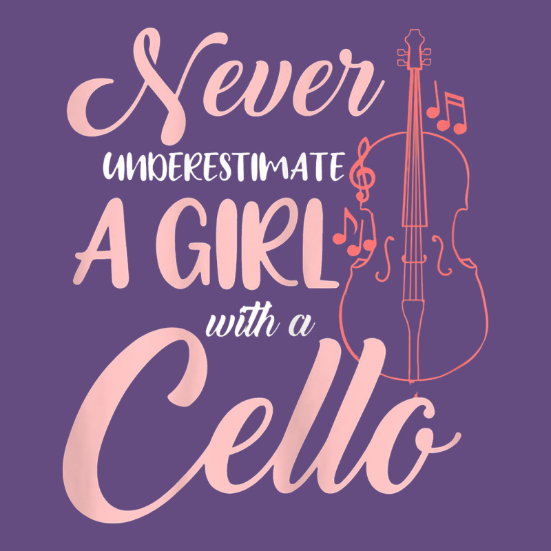 Never Underestimate A Girl With A Cello Vintage Hoodie by linhVisuals | Teevron