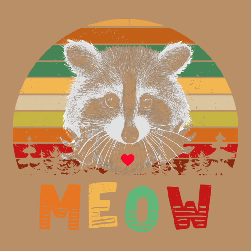 Funny Vintage Raccoon Meow Raccoon Lovers Vintage Hoodie by linhVisuals | Teevron