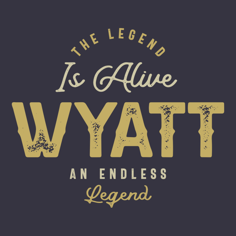 The Legend Wyatt Funny Personalized Name Vintage Hoodie by linhVisuals | Teevron