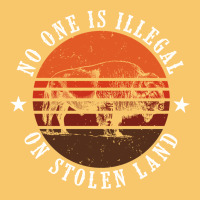 No One Is Illegal On Stolen Land 4th Of July Bison Vintage Hoodie | Teevron