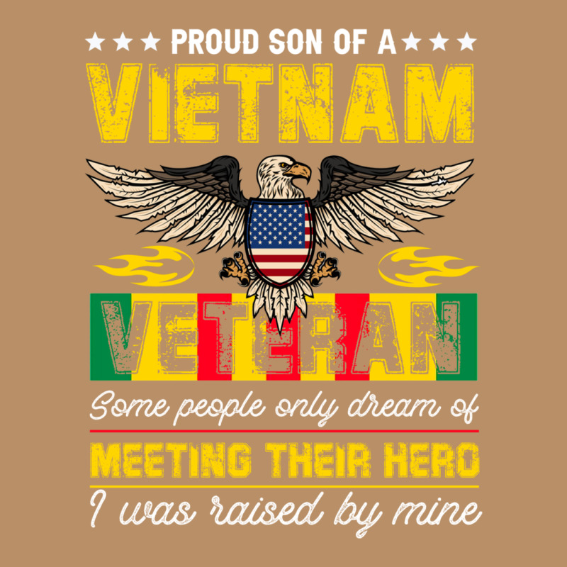 Proud Vietnam Veteran Son Gifts Raised By My Hero Veteran Day Vintage Hoodie by linhVisuals | Teevron
