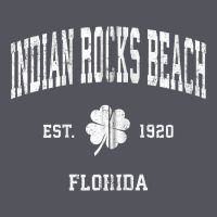 Indian Rocks Beach Florida Vintage Shamrock Sports Zip Hoodie Vintage Hoodie | Teevron