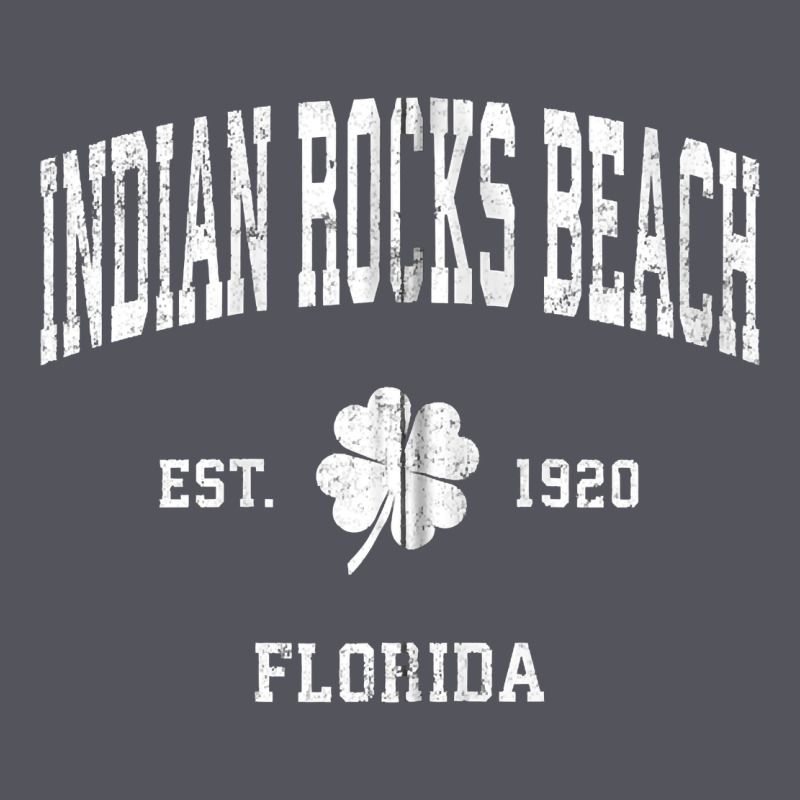 Indian Rocks Beach Florida Vintage Shamrock Sports Zip Hoodie Vintage Hoodie by linhVisuals | Teevron