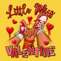 Little Miss Valentine Afro Kid Sneakers Premium Sweatshirt | Teevron